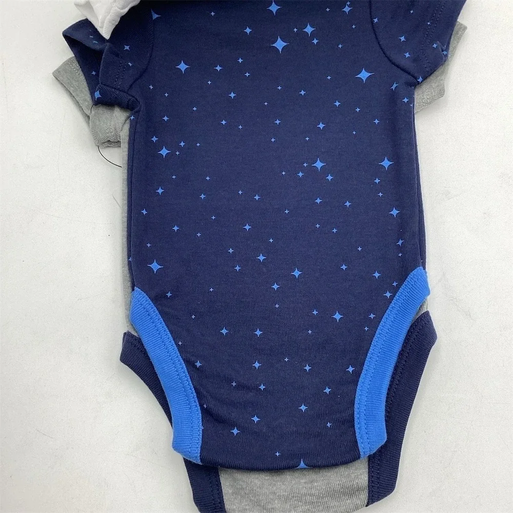 Nike Baby Bodysuits‎ 3-Pack Unisex 3M Midnight Navy Gray Just Do It Swoosh